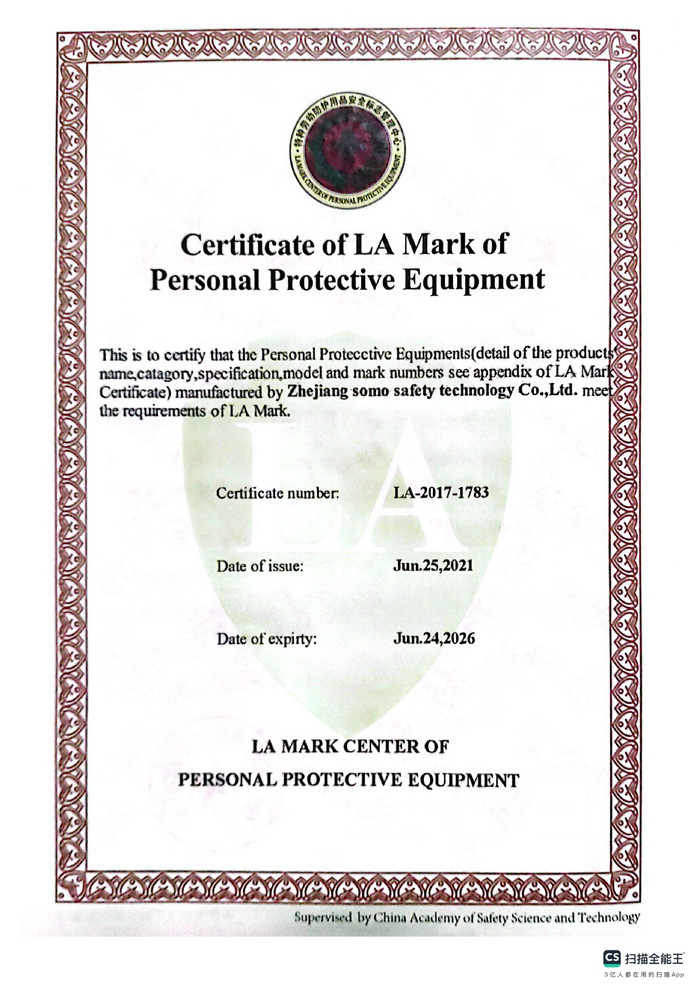 LA Certificate